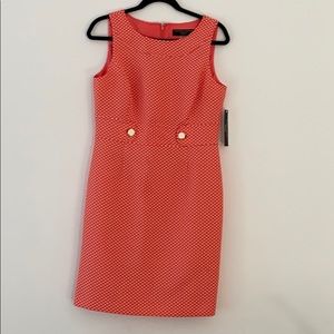 Coral and white Tahari Levine Workwear